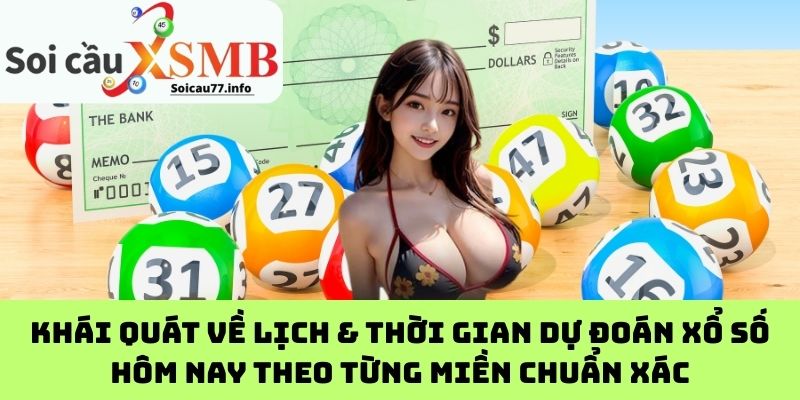 Khái quát về lịch & thời gian dự đoán xổ số hôm nay theo từng miền chuẩn xác